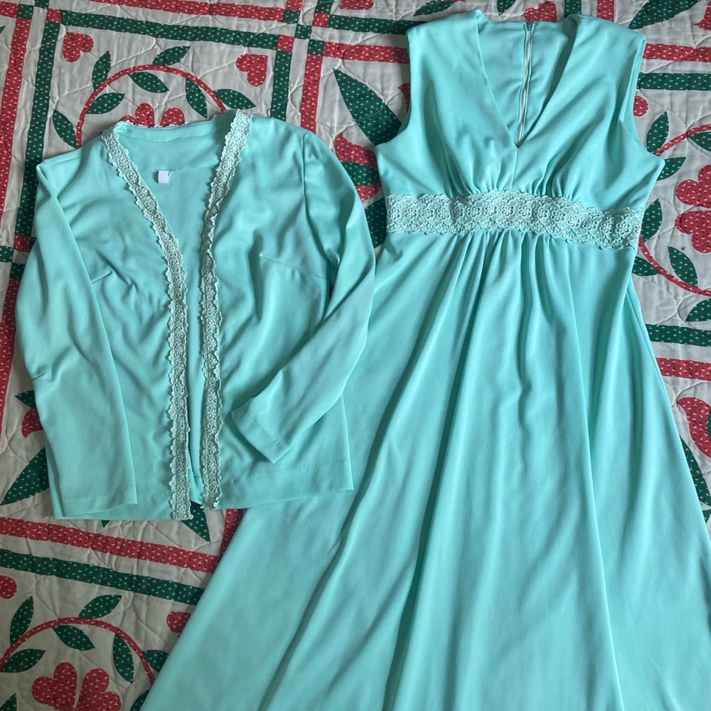 70’s formal maxi dress